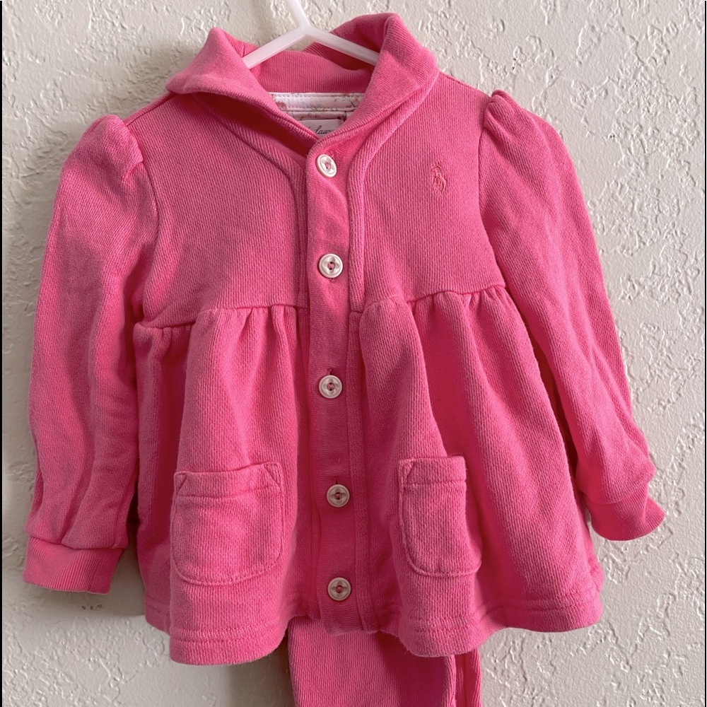 Ralph Lauren Fleece Top & Pant Set